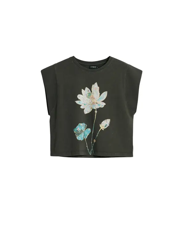 Desigual Desigual Majica  svijetloplava / žuta / crna / bijela