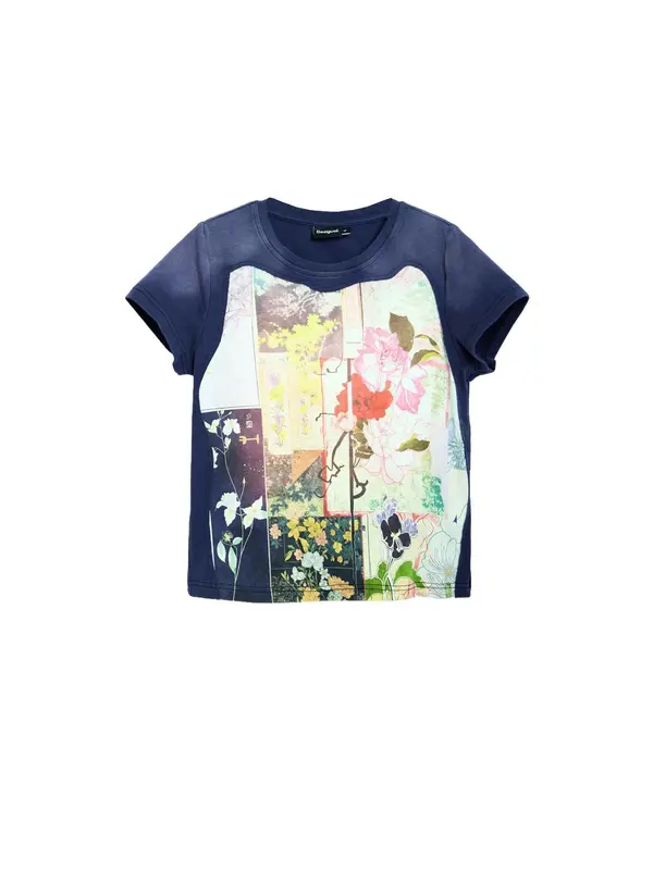 Desigual Desigual Majica  tamno plava / miks boja