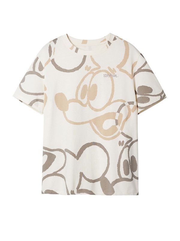 Desigual Desigual Majica  toplo smeđa / pijesak / prljavo bijela