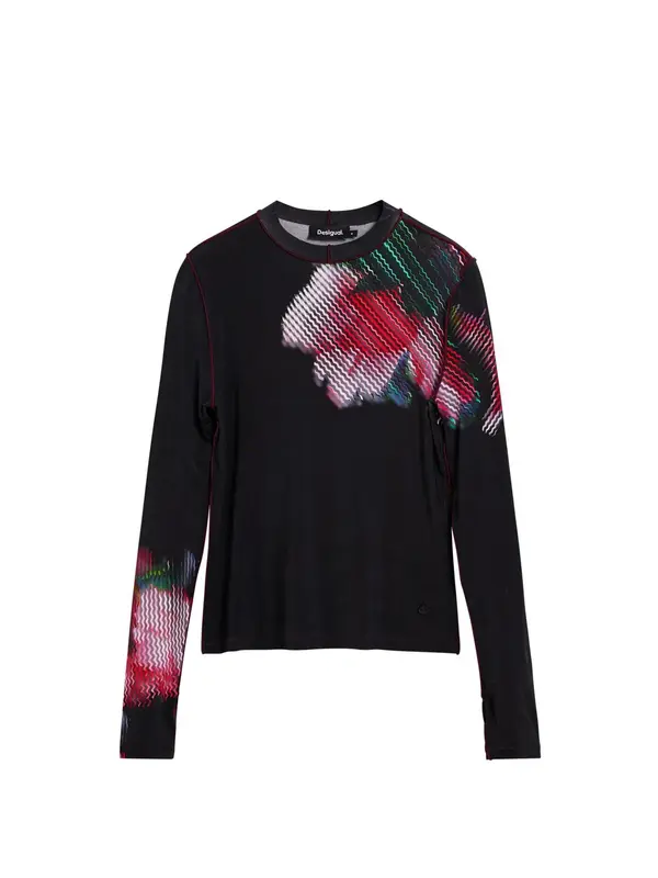 Desigual Desigual Majica  zelena / crvena / crna