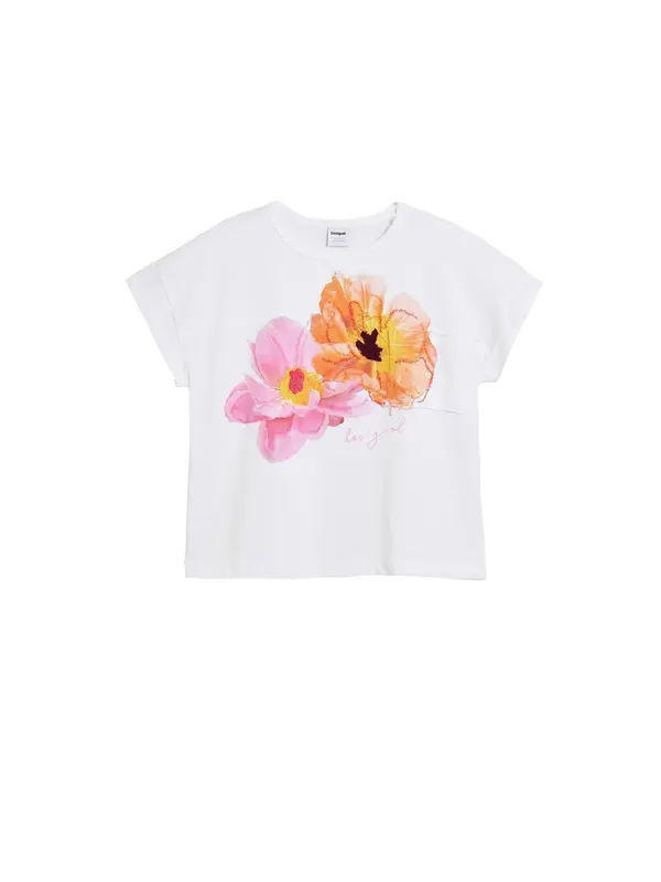 Desigual Desigual Majica  žuta / narančasta / roza / bijela