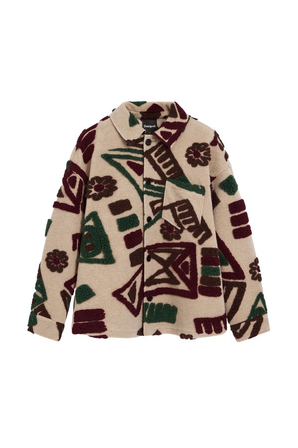 Desigual Desigual Prijelazna jakna  bež / smeđa / kaki / bordo