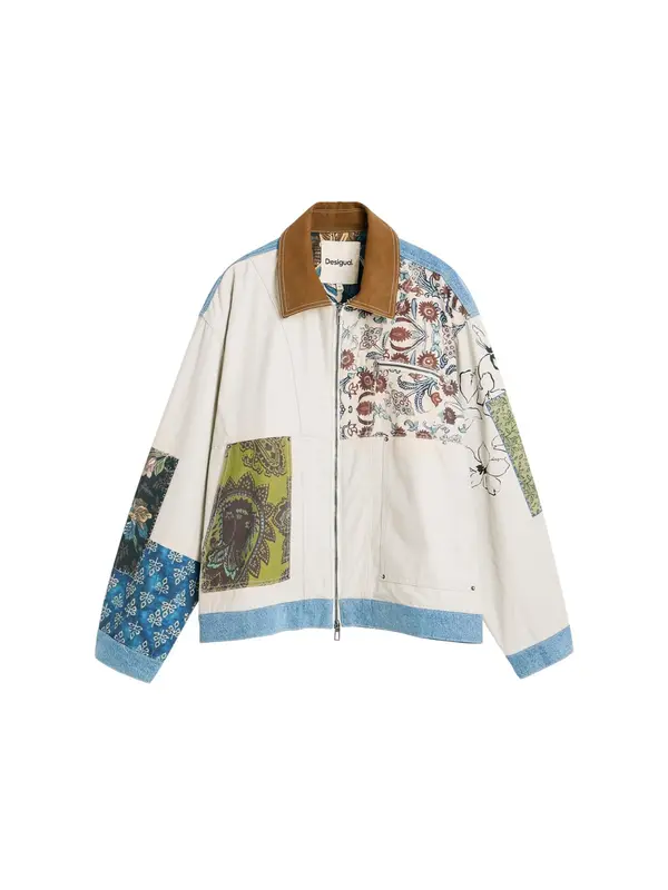 Desigual Desigual Prijelazna jakna  plava / zelena / crvena / crna / bijela