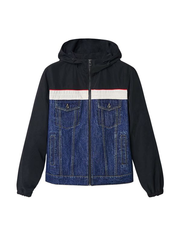 Desigual Desigual Prijelazna jakna  plavi traper / crvena / crna / bijela