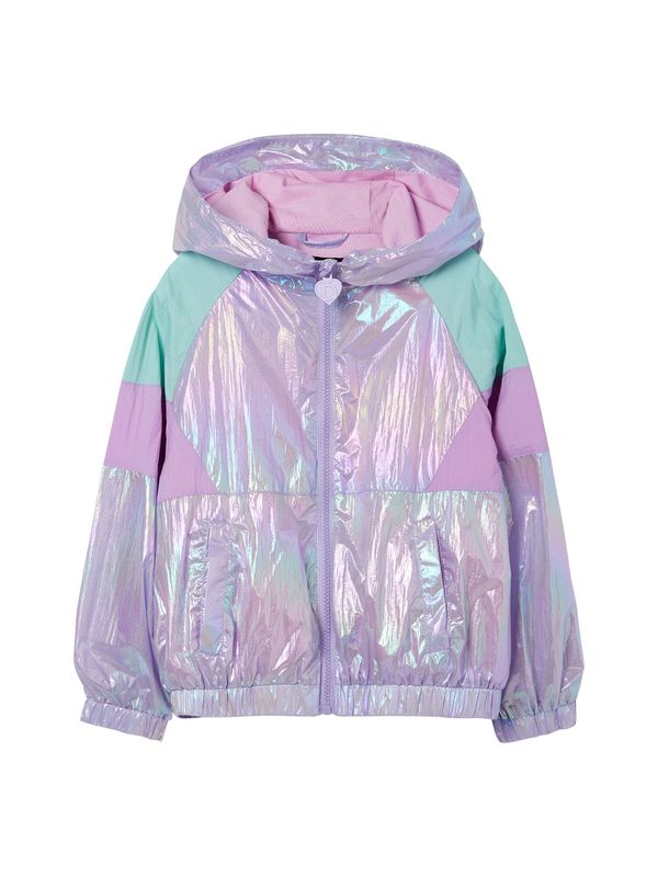 Desigual Desigual Prijelazna jakna  zelena / orhideja bijela / srebro