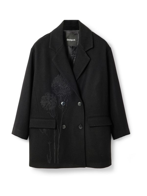 Desigual Desigual Prijelazni kaput  tamo siva / crna