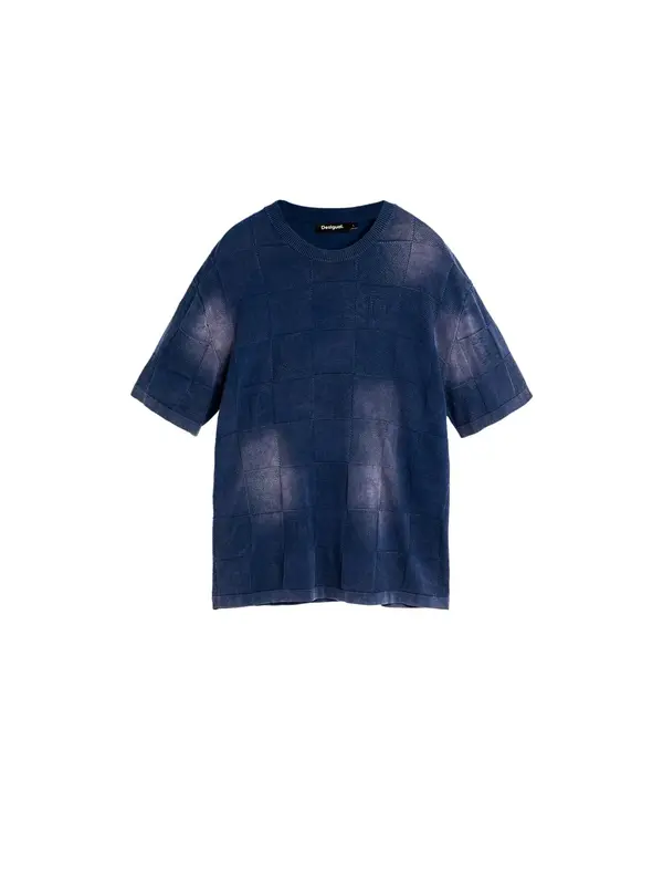 Desigual Desigual Pulover  azur / tamno plava