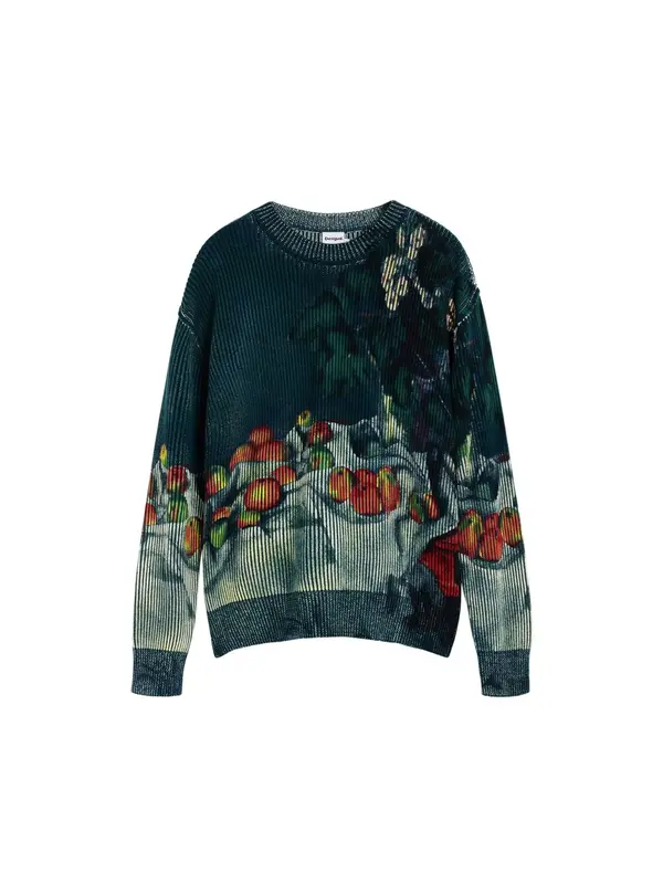 Desigual Desigual Pulover  cijan plava / golublje plava / petrol / mandarina