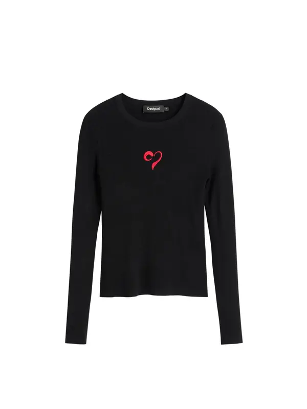 Desigual Desigual Pulover  crvena / crna