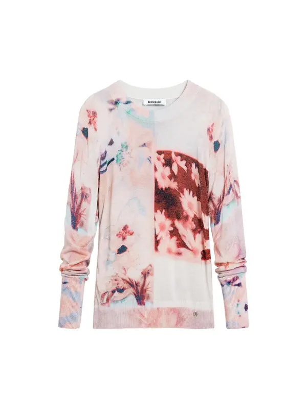 Desigual Desigual Pulover  opal / merlot / svijetlocrvena