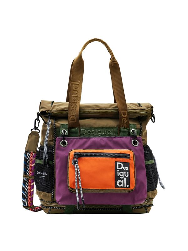 Desigual Desigual Ruksak  kaki / tamno ljubičasta / mandarina / crna