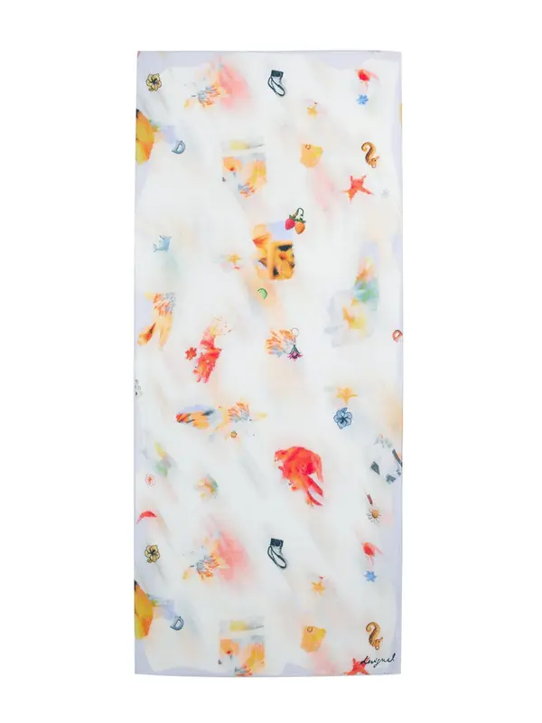 Desigual Desigual Šal  plava / konjak / crvena / bijela
