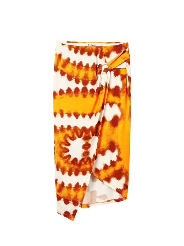 Desigual Desigual Suknja  narančasta / bordo / bijela