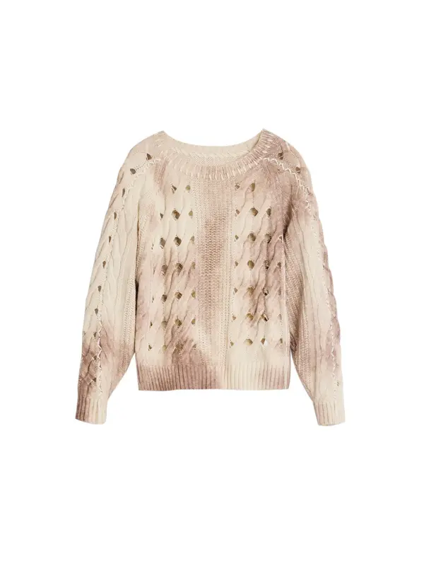 Desigual Desigual Sweater majica  bež / smeđa