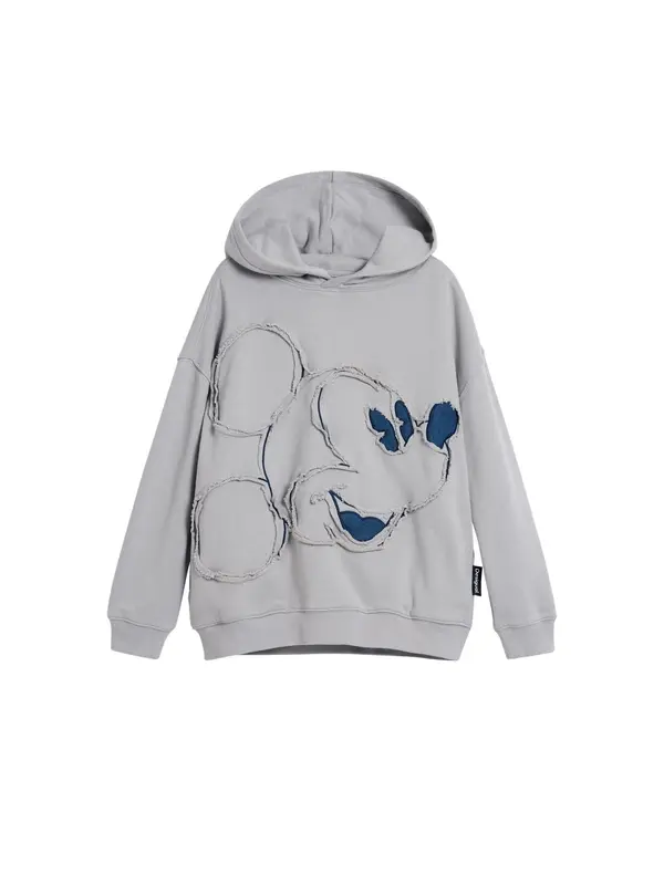 Desigual Desigual Sweater majica 'Mickey Mouse™'  kameno siva