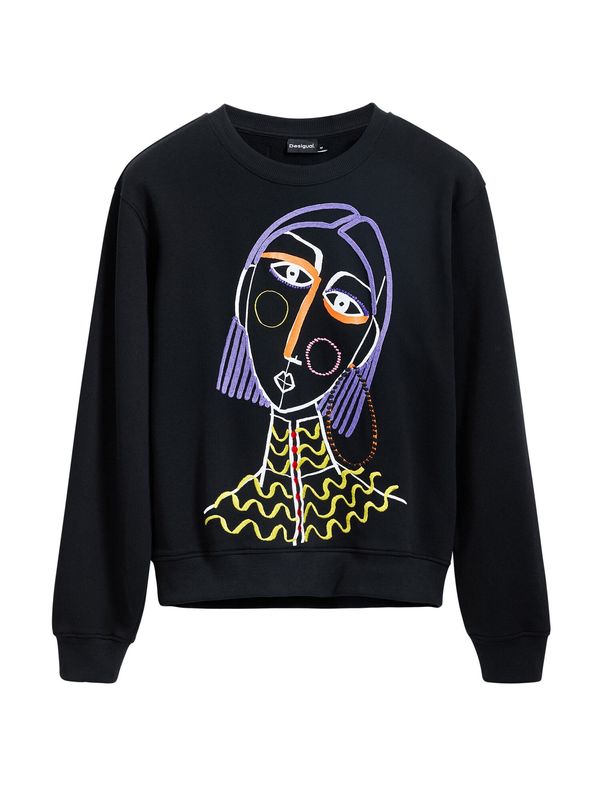 Desigual Desigual Sweater majica  miks boja / crna