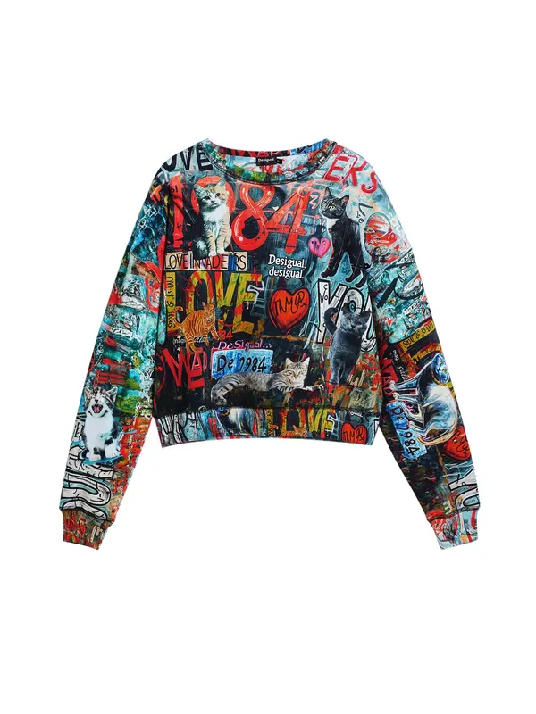 Desigual Desigual Sweater majica  miks boja