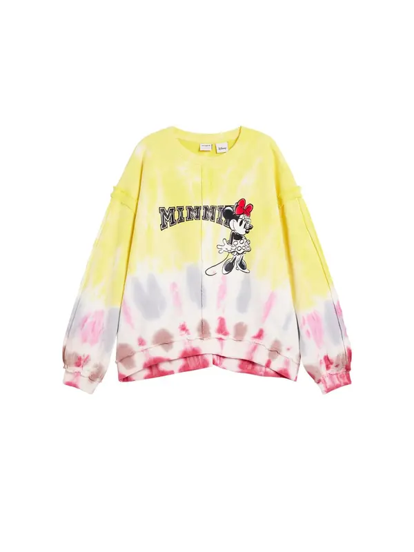Desigual Desigual Sweater majica 'Minnie Mouse™'  svijetložuta / miks boja