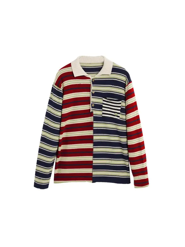 Desigual Desigual Sweater majica  morsko plava / crvena / bijela