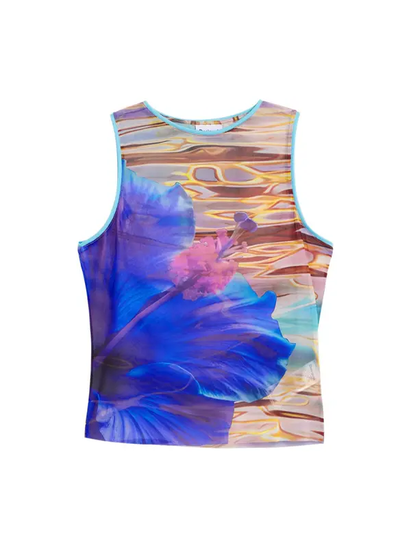 Desigual Desigual Top  mornarsko plava / svijetloplava / žuta / roza