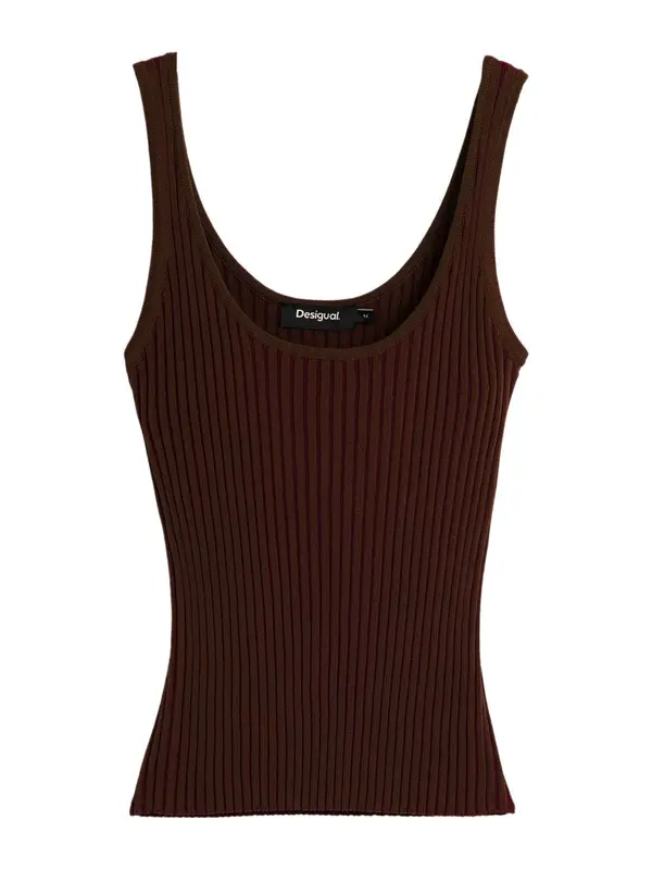 Desigual Desigual Top  smeđa