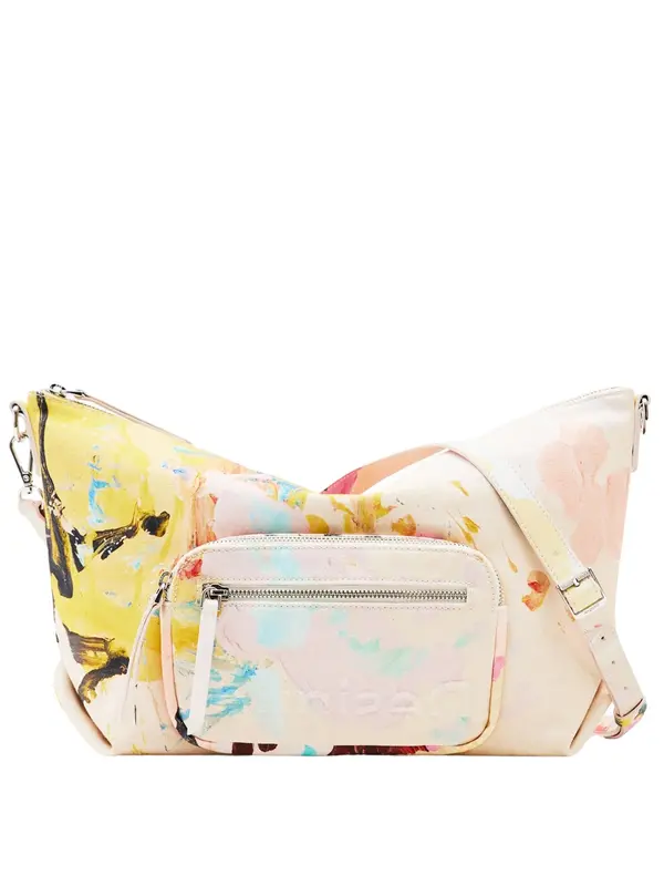 Desigual Desigual Torba preko ramena 'Dover'  svijetlobež / tirkiz / žuta / roza