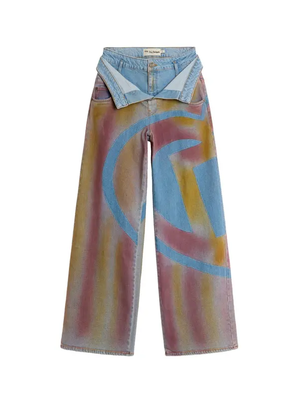 Desigual Desigual Traperice 'Masha Popova'  plavi traper / senf / magenta