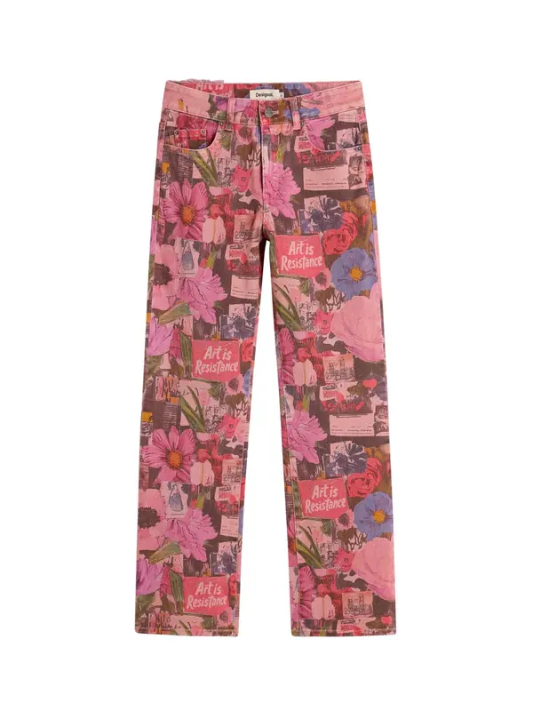 Desigual Desigual Traperice  miks boja / pastelno crvena