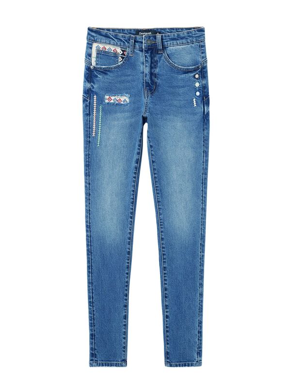 Desigual Desigual Traperice  plava / smeđa / boja vina / bijela