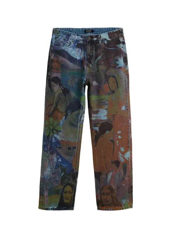 Desigual Desigual Traperice  plavi traper / svijetloplava / hrđavo smeđa / svijetlozelena