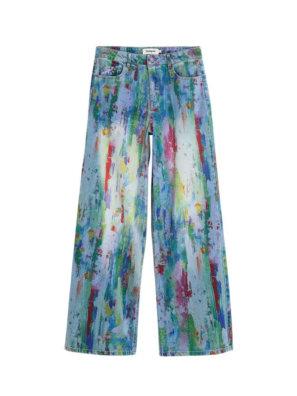 Desigual Desigual Traperice  plavi traper / žuta / zelena / crvena