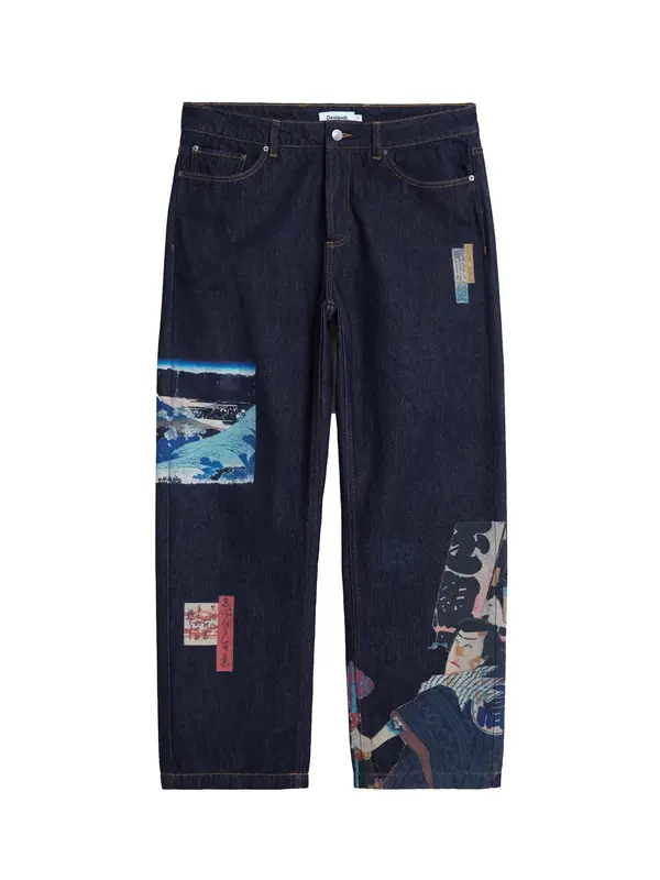 Desigual Desigual Traperice  tamno plava / crvena / bijela