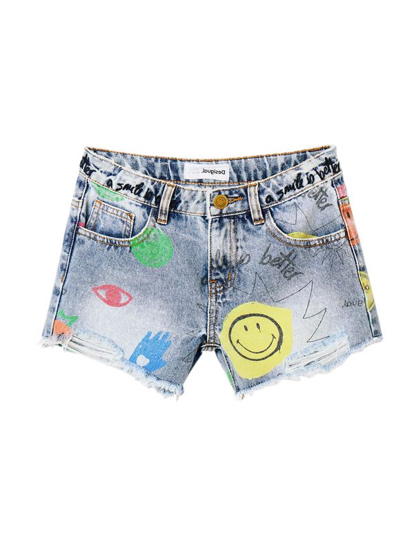 Desigual Desigual Traperice  tirkiz / plavi traper / limeta zelena / crna