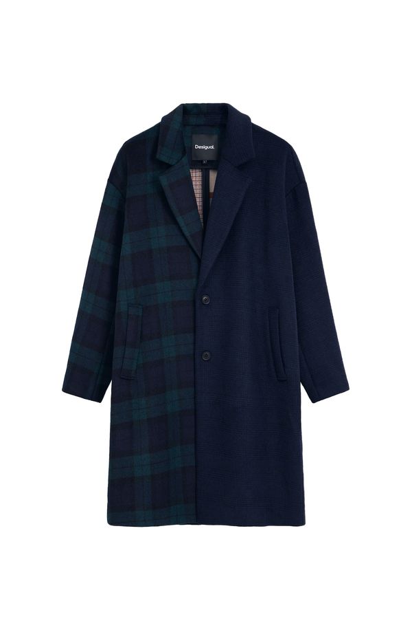 Desigual Desigual Zimski kaput  mornarsko plava / kraljevski zelena