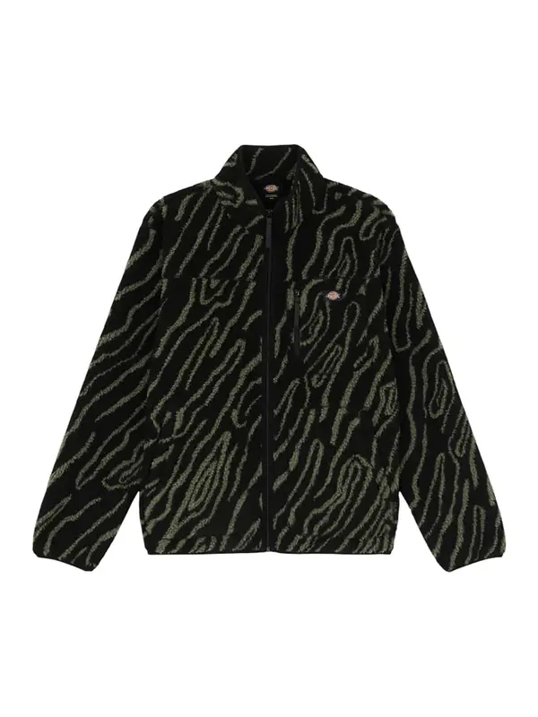 DICKIES DICKIES Flis jakna 'Mount Hope'  zelena / crna