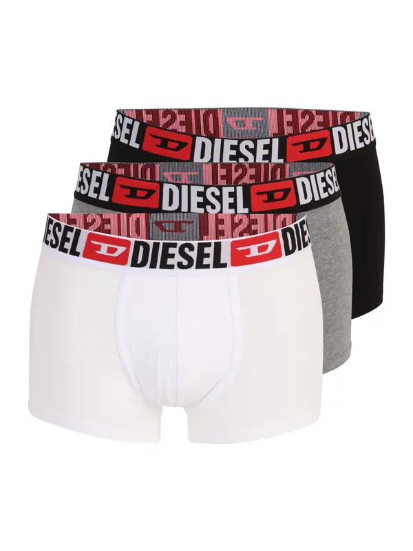 DIESEL DIESEL Bokserice 'Damien'  siva melange / crvena / crna / bijela
