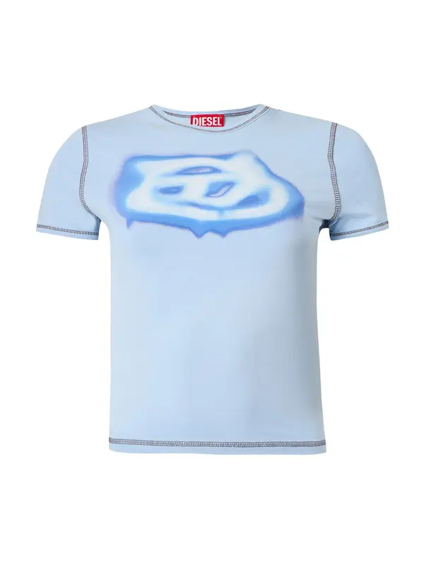 DIESEL DIESEL Majica  plava / pastelno plava / svijetloplava