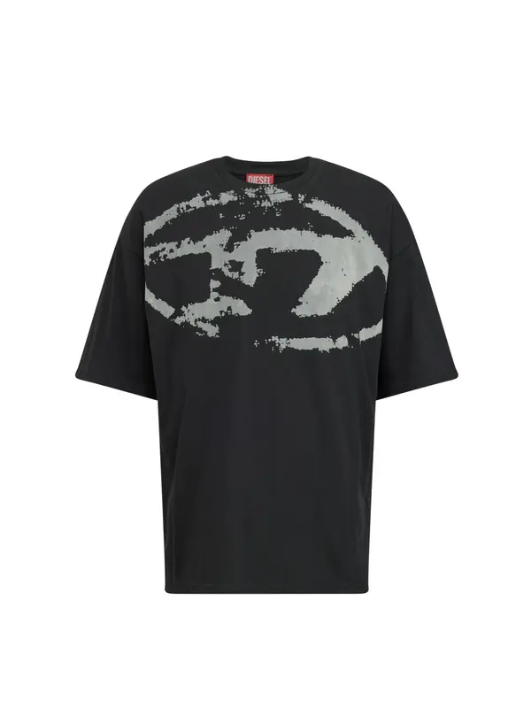 DIESEL DIESEL Majica 'T-BOXT-N14'  siva / crna