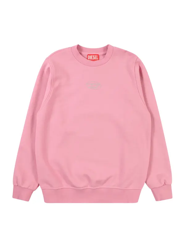 DIESEL DIESEL Sweater majica 'SLEMBY'  rosé / srebro