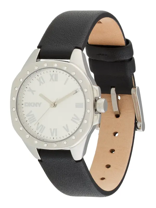 DKNY DKNY Analogni sat 'Brooklyn Mini'  crna / srebro