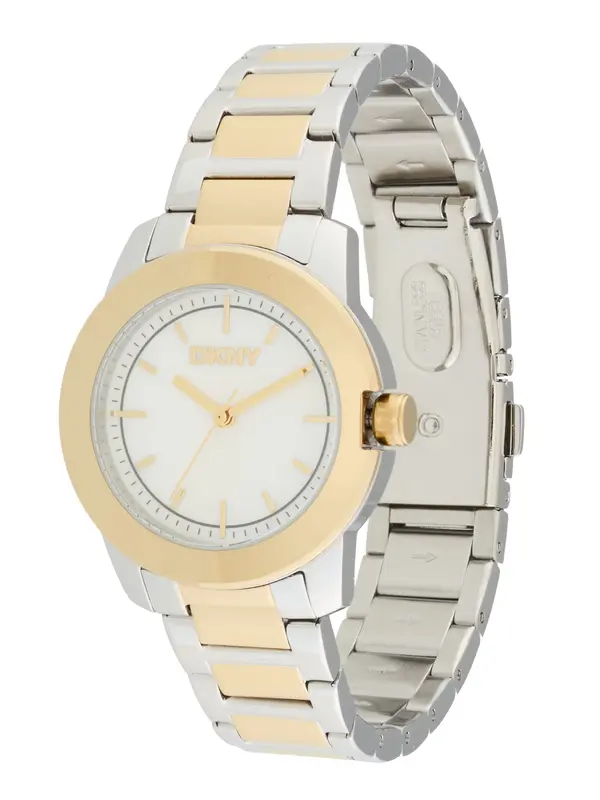 DKNY DKNY Analogni sat 'Park Ave Midi'  zlatna / srebro