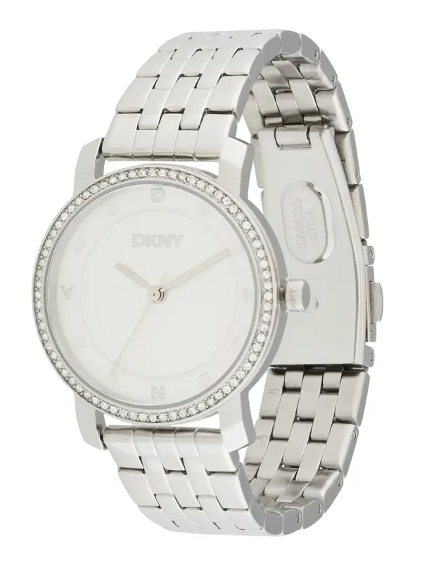DKNY DKNY Analogni sat  srebro / prozirna / bijela