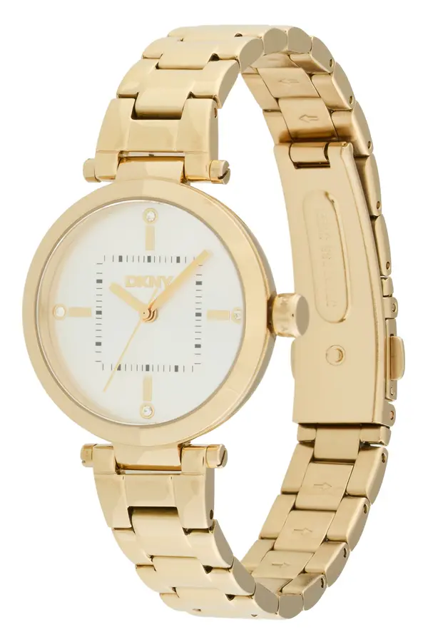 DKNY DKNY Analogni sat  zlatna / crna / bijela