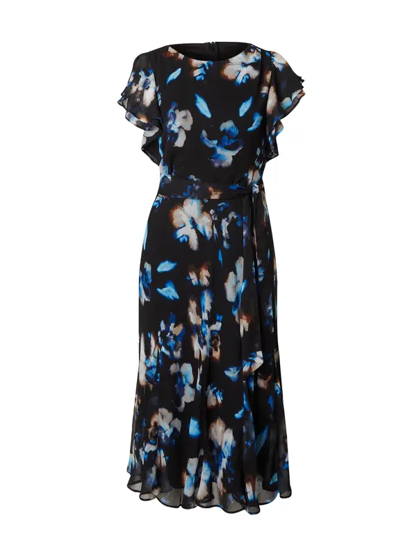 DKNY DKNY Haljina  sivkasto bež / azur / smeđa / crna