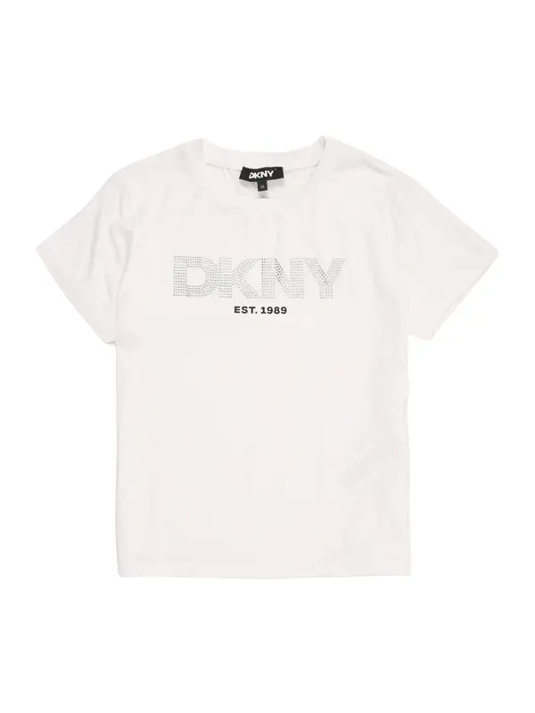 DKNY DKNY Majica  crna / srebro / bijela