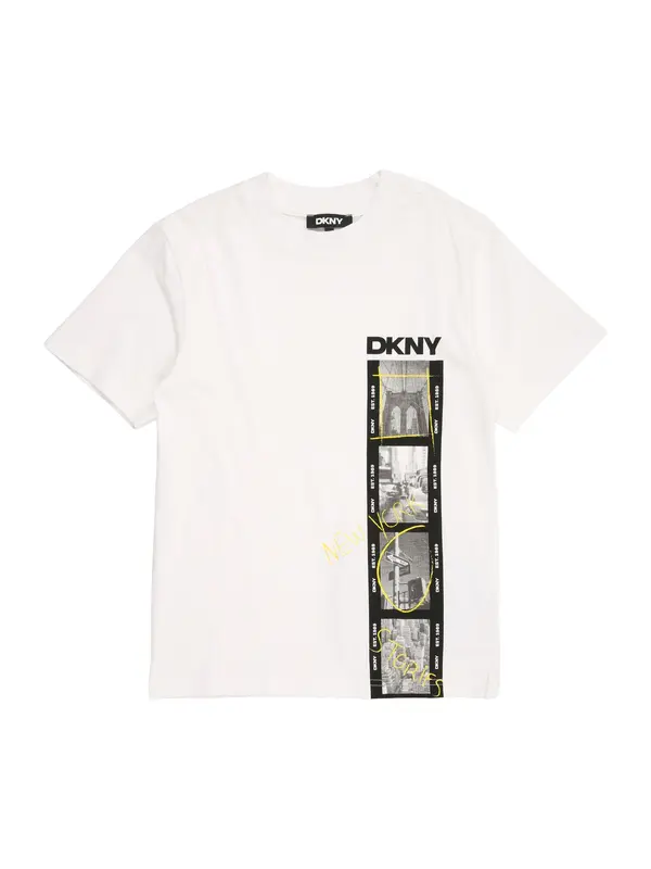 DKNY DKNY Majica  žuta / siva / crna / bijela
