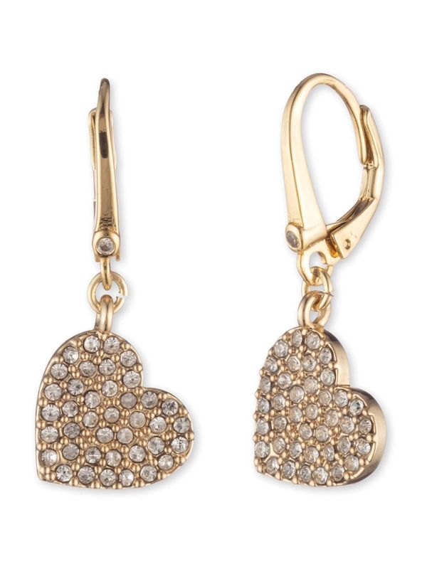 DKNY DKNY Naušnice 'HEART'  zlatna / prozirna