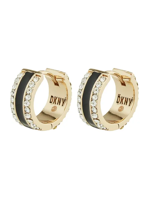 DKNY DKNY Naušnice  zlatna / crna / prozirna