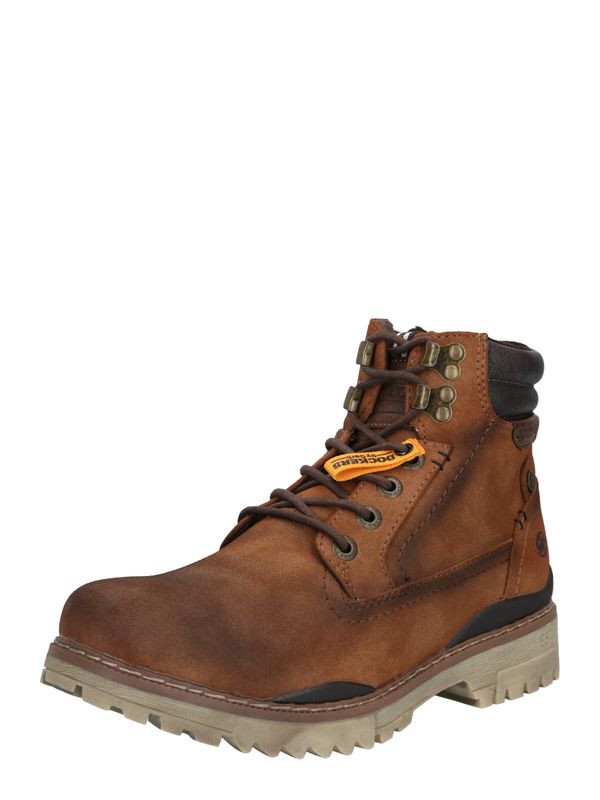 Dockers by Gerli Dockers by Gerli Čizme na vezanje  karamela / crna