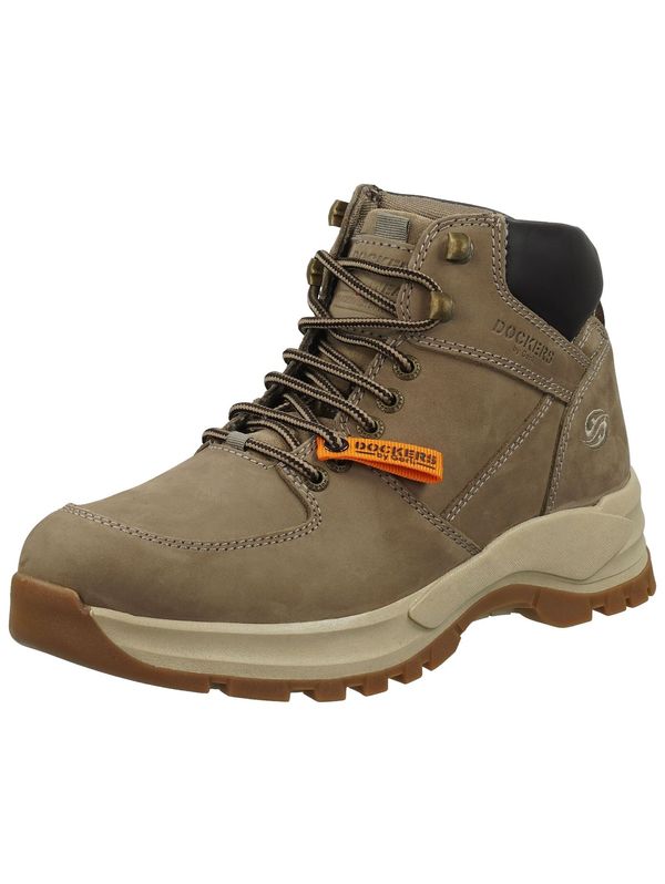 Dockers by Gerli Dockers by Gerli Čizme na vezanje  moka smeđa / narančasta / crna